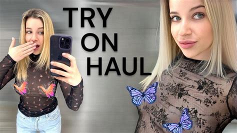 see through try on hauls|4K .